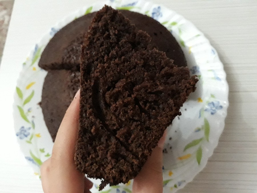 عکس کیک ساده شکلاتی