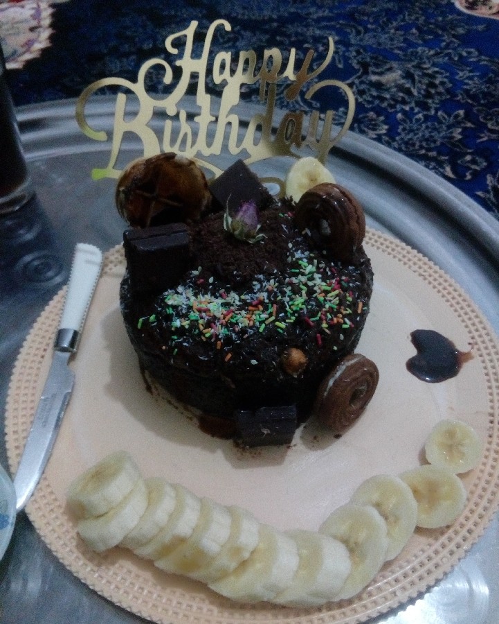 عکس کیک شکلاتی برای تولد باباجونم