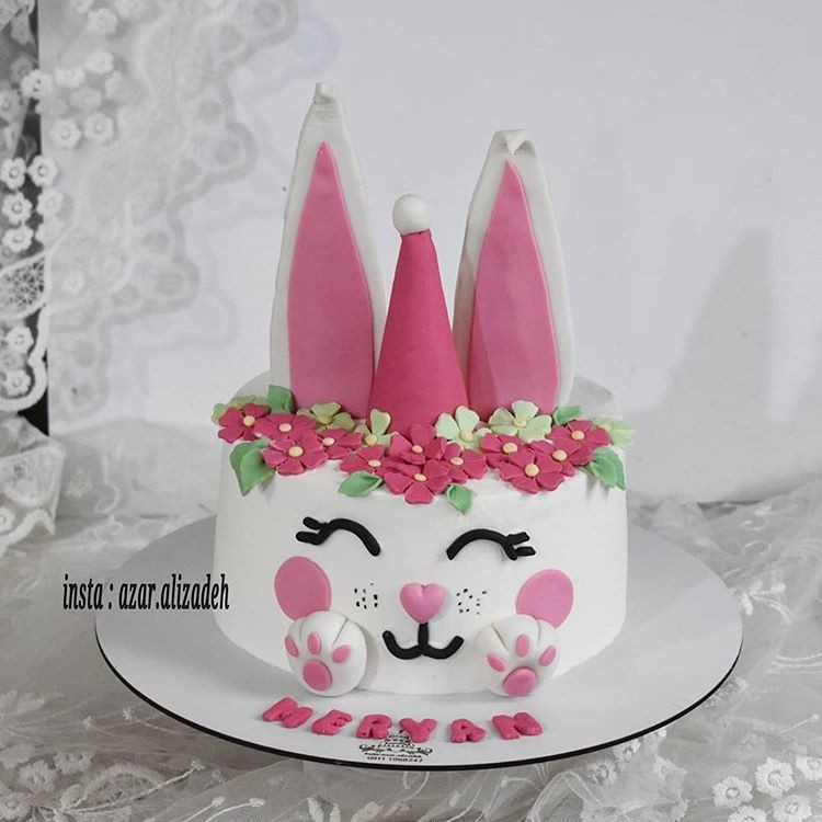 عکس کیک دخترونه خرگوشی