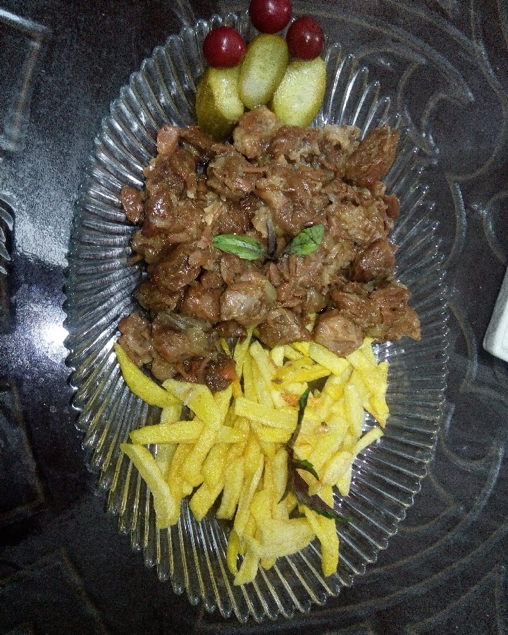 عکس چلو گوشت زرندی