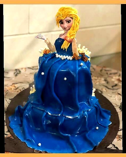 عکس کیک تولدطرح السا   