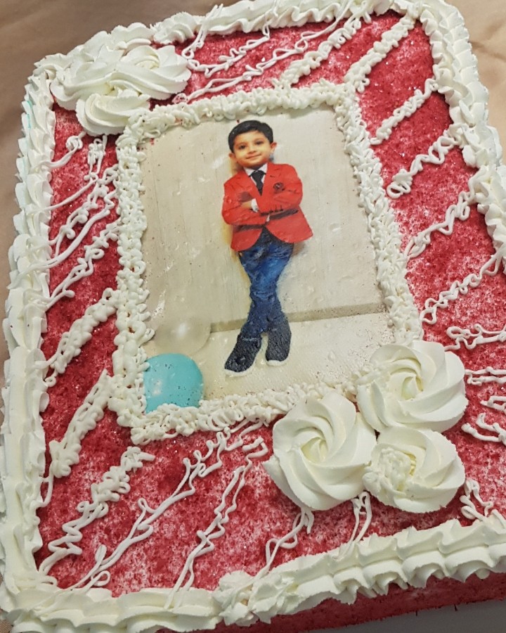 عکس کیک تولد ۴سالگی گل پسر