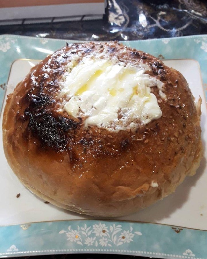 عکس صبحانه عسل پنیر
