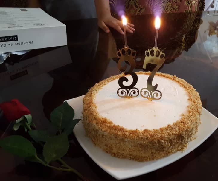 عکس کیک خودم پز برای تولد همسر عزیزم