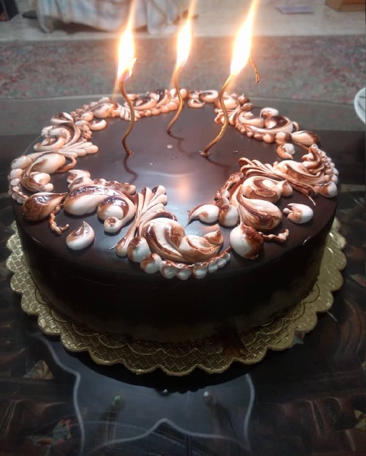 کیک تولد شکلاتی