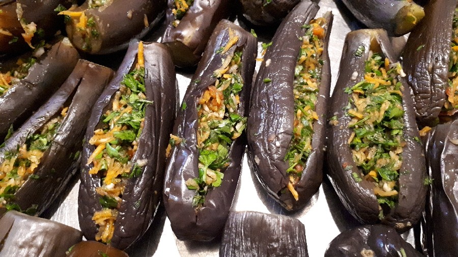 ترشی بادمجان شکم پر