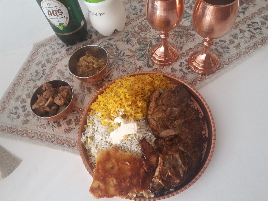عکس سبزی پلوباماهی باکره محلی?یه نهار دلچسب?