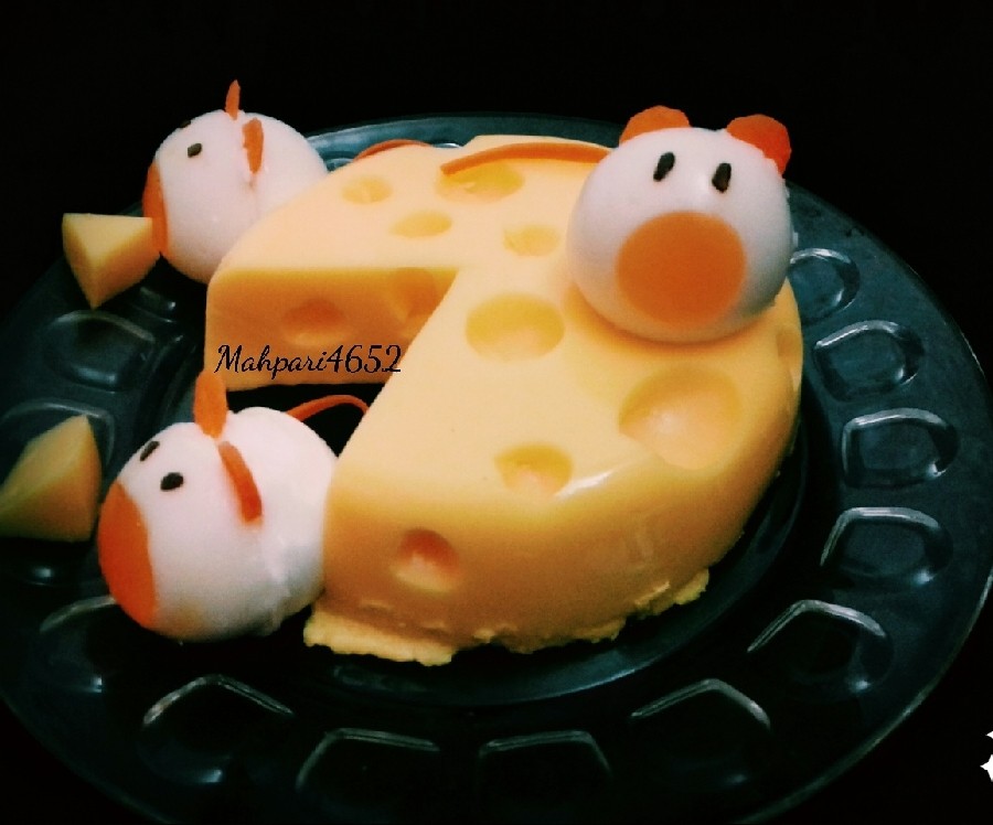 ژله موش و پنیر ماه پری (مناسب جشن تولد کودکان)