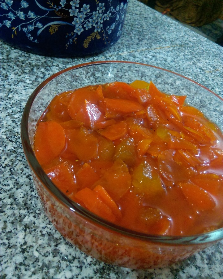 عکس مربا مخلوط هویج و سیب نداپز