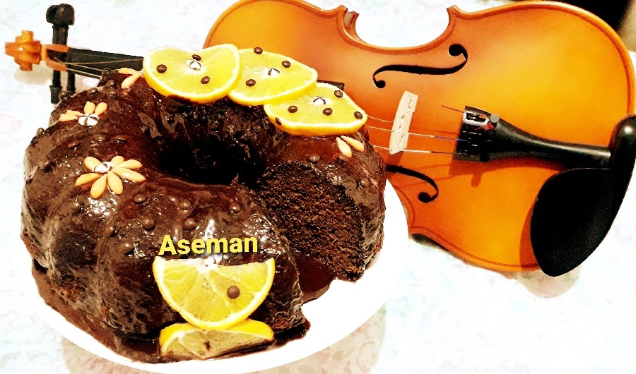 عکس کیک شکلاتی با آرد سبوس  
و سویق سنجد