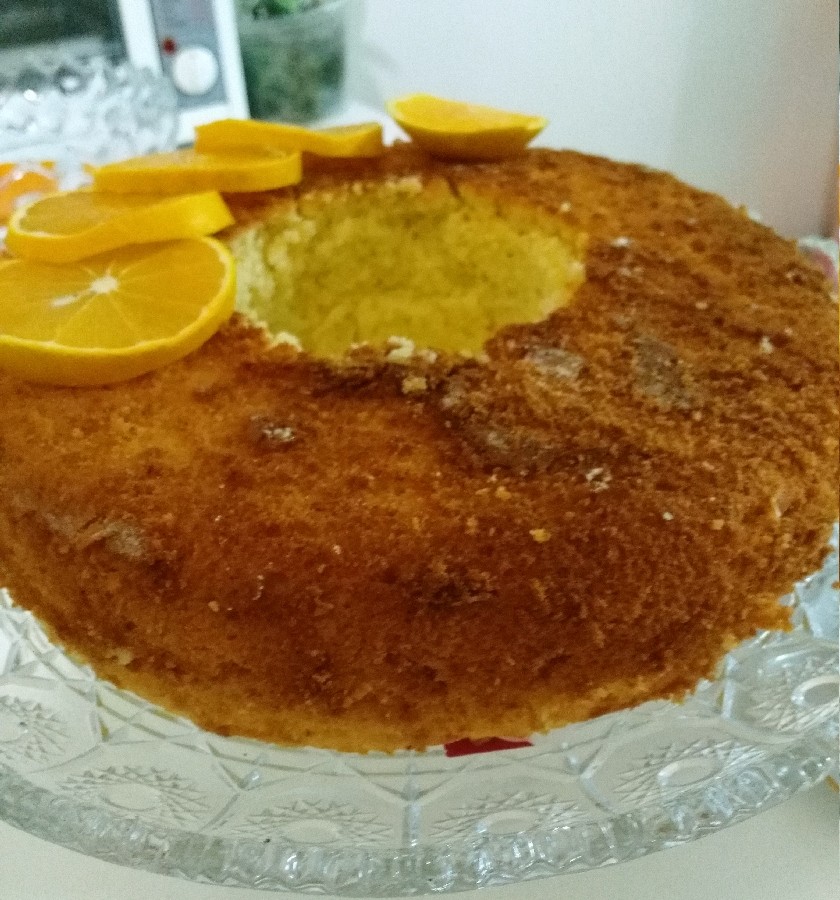 عکس کیک پرتقالی طعمش فوق العاده