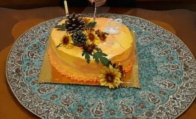 عکس کیک تولد پاییزی