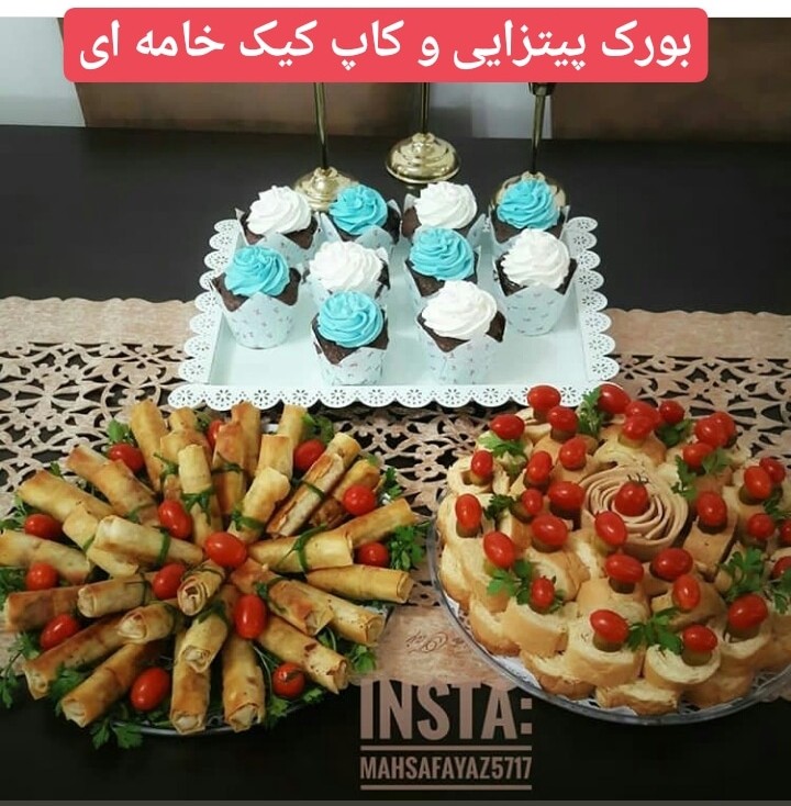 عکس فینگر فود و کاپ کیک