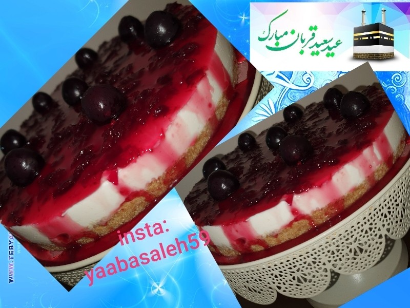 عکس چیز کیک آلبالو