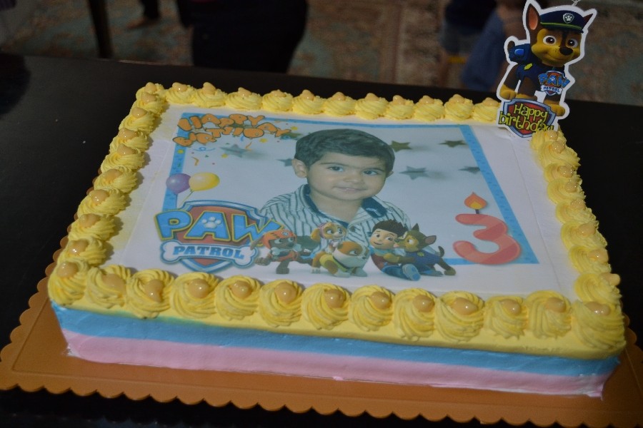 عکس کیک سه سالگی پسر