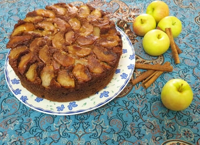 عکس * کیک سیب و دارچین *