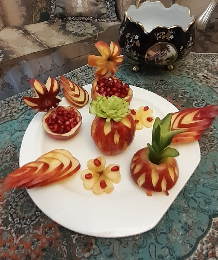 عکس تزیین میوه برای شب یلدا