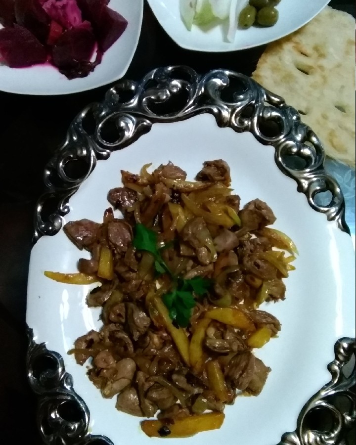 خوراک دل مرغ