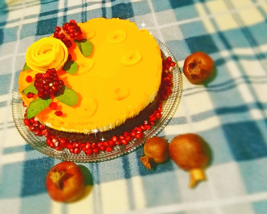 عکس چیز کیک میوه ای