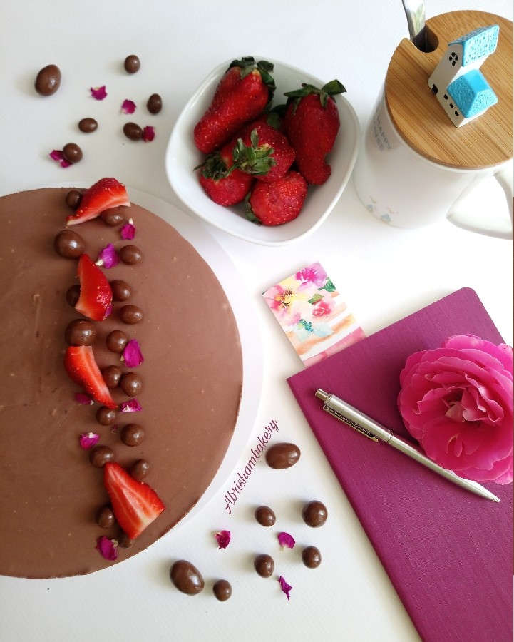 عکس چیزکیک شکلاتی