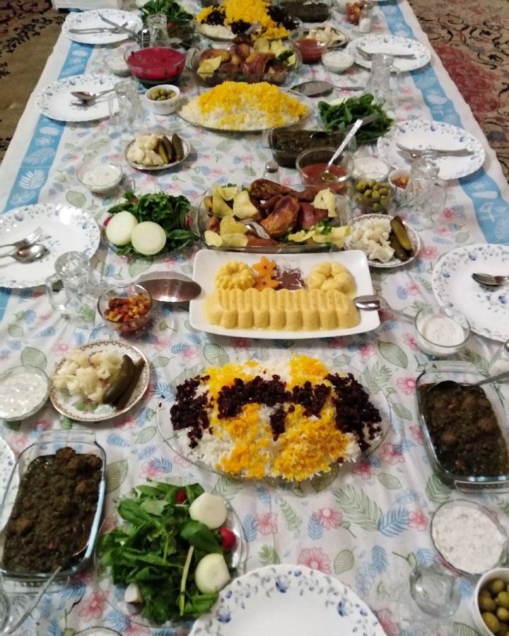 عکس سفره شام دروهمی