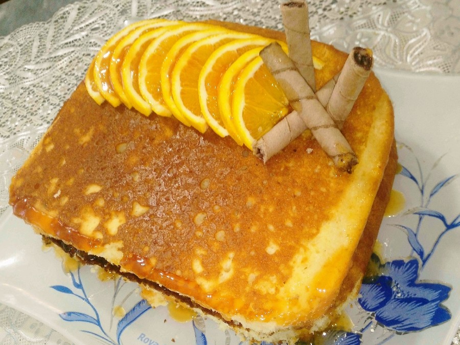 عکس کیک پرتقالی  