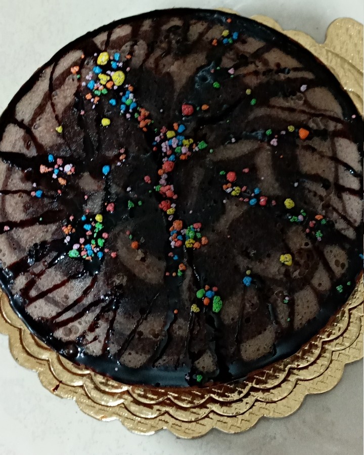 عکس کیک زبرا شکلاتی