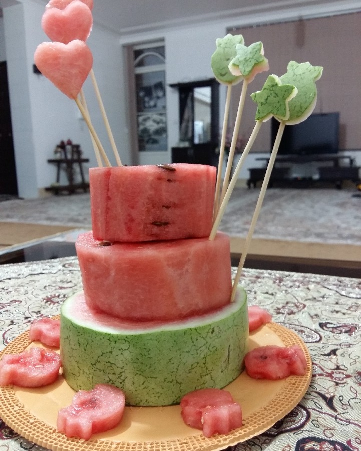 عکس کیک هندوانه ویژه یلدا