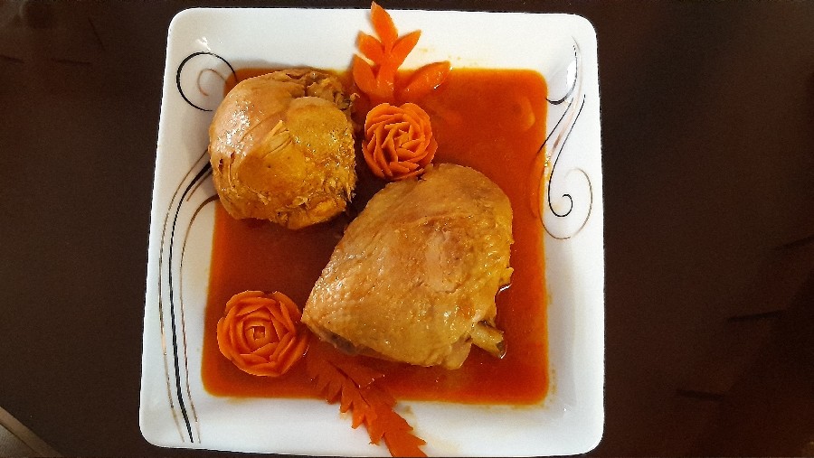 عکس خورشت مرغ و هویج 