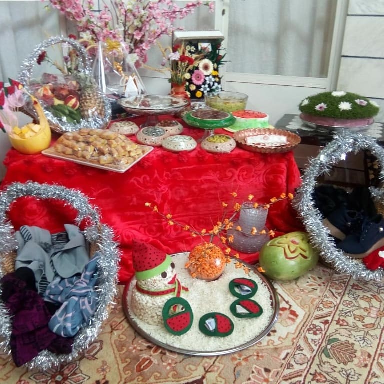 عکس شب یلدایی عروس