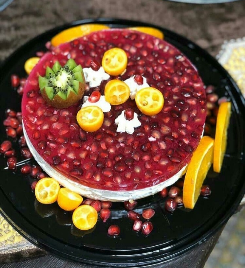 عکس چیـز کـیک انار
