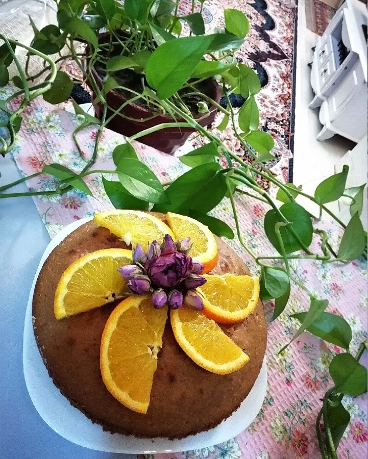 عکس کیک پرتقالی