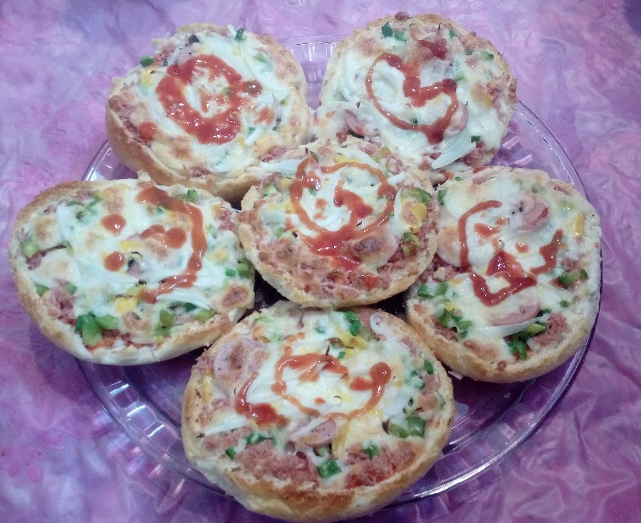 عکس پیتزا مینی ، پیتزا با نون ساندویچی 