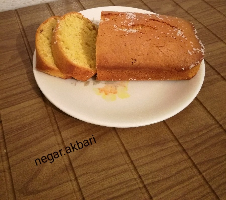 کیک تخته ای نارگیل و کشمش