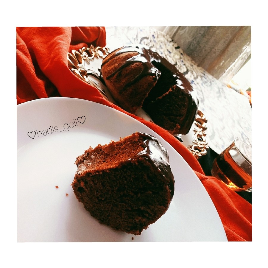 عکس کیک شکلاتی_کرم شکلاتی