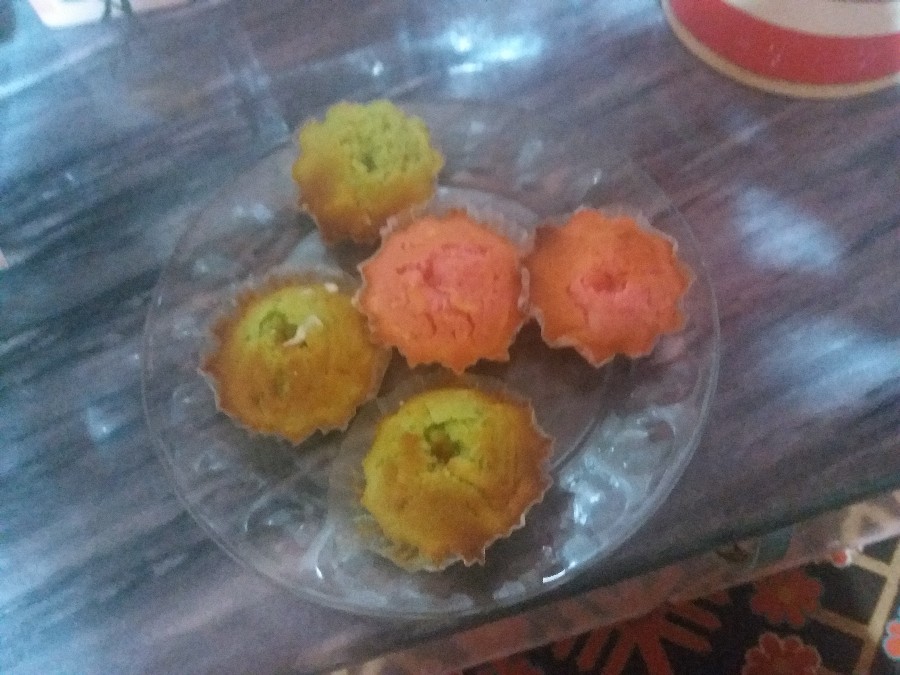 عکس کاپ کیک رنگی