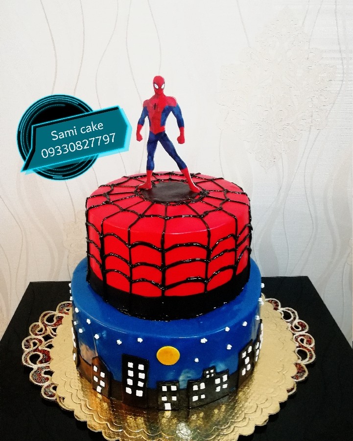 عکس سفارش کیک مرد عنکبوتی 