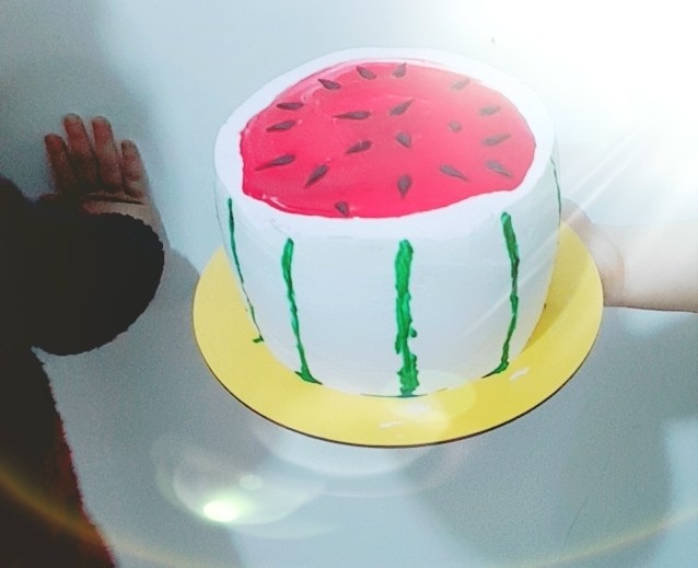 کیک هندوانه با بریلو