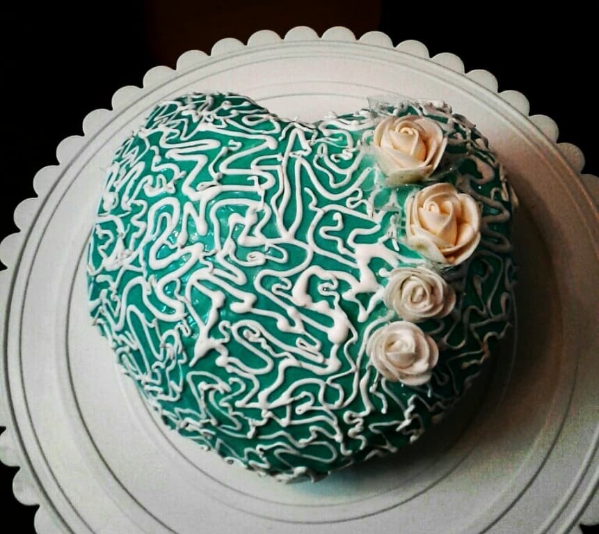 عکس کیک قلبی من
