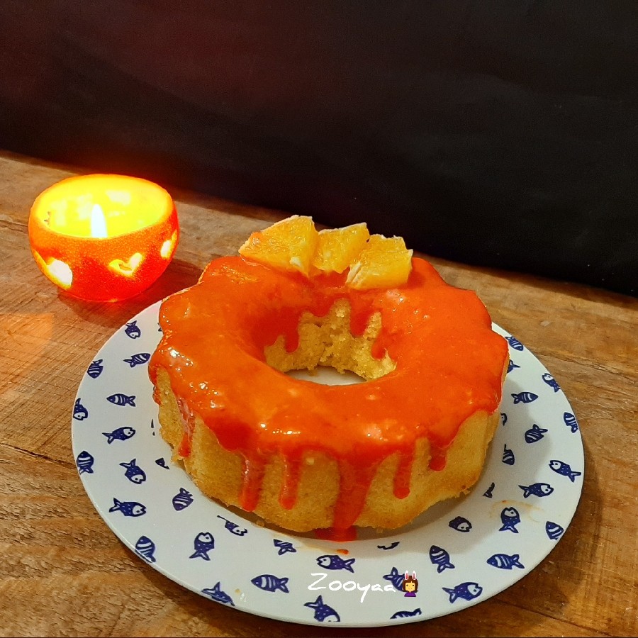 عکس کیک پرتقال و نارگیل