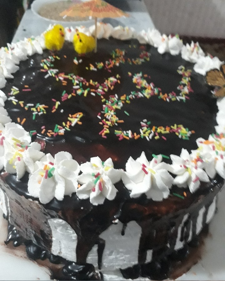 کیک تولد داداشم که خودم درست کردم