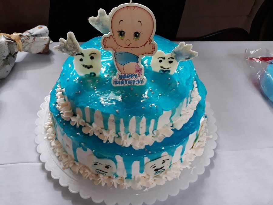 کیک جشن دندونی پسرم 