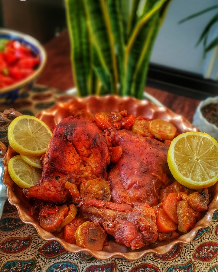 عکس خورش مرغ سوخاری