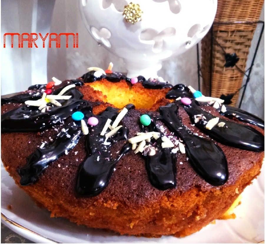 عکس کیکِ پرتقالی شکلاتی