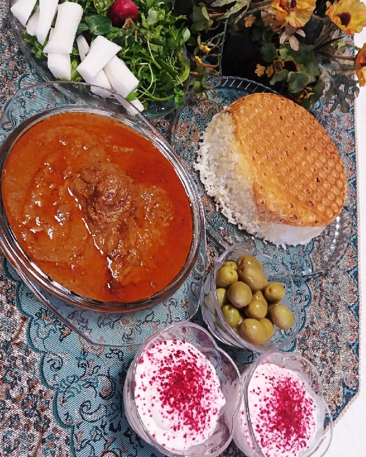 عکس خورش فسنجان با مرغ