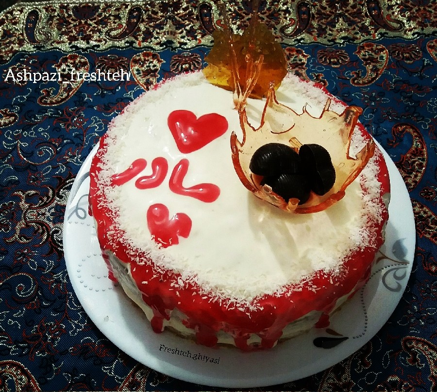 عکس کیک شیفون (کیک روز مادر)
