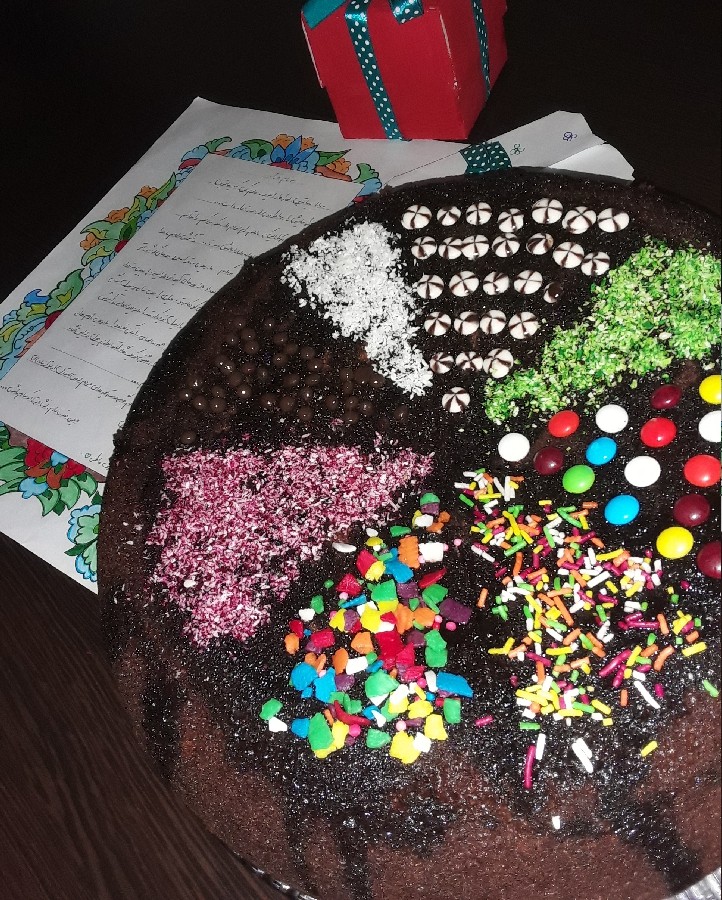 کیک خیس شکلاتی به وقت روز زن.25 بهمن ماه