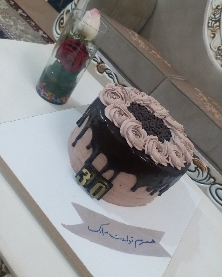 عکس کیک خودم پز برای تولد داداش گلم