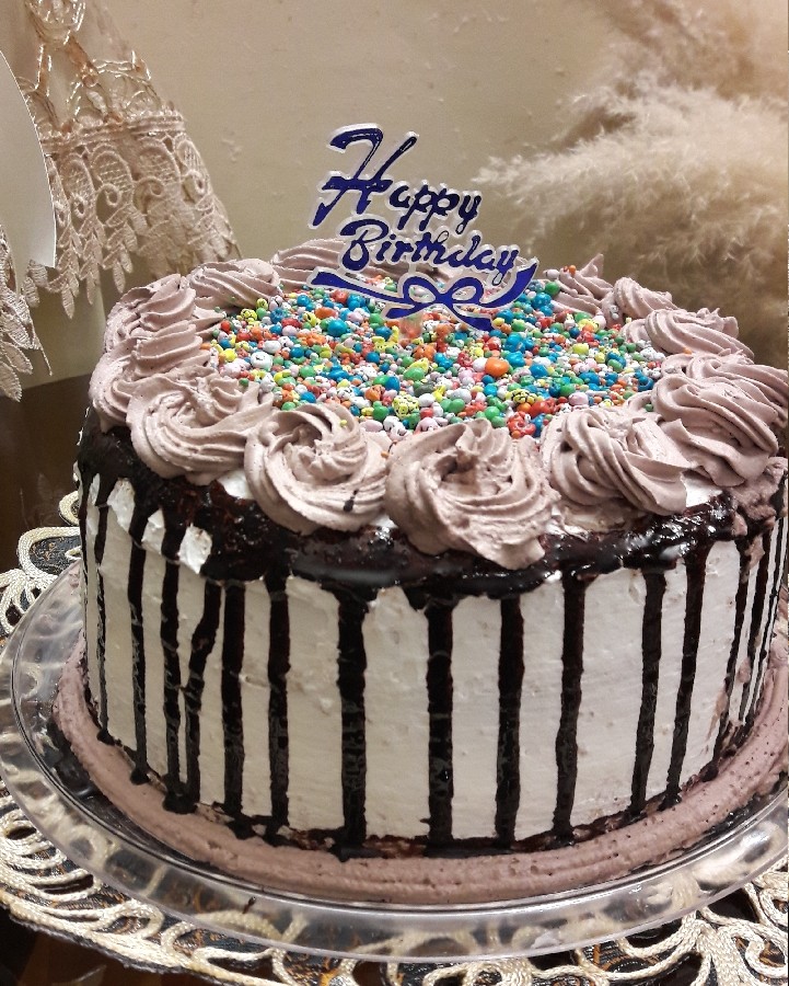 کیک تولد برای مادر شوهرم
خودم درست کردم