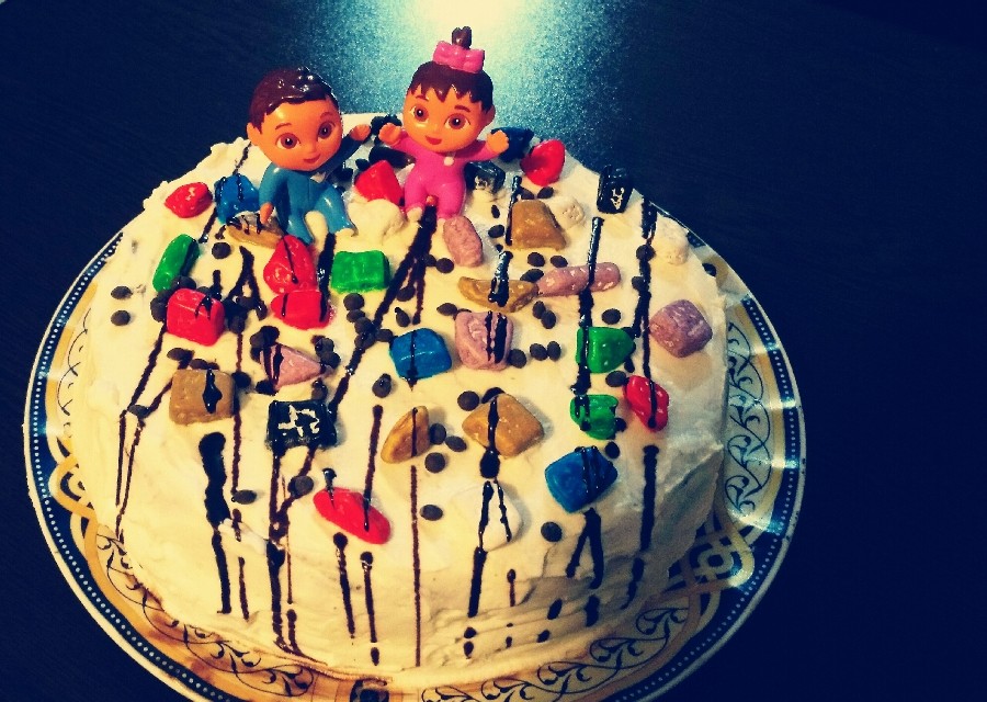 عکس کیک خوشگل و خوشمزه فرشته گلی
